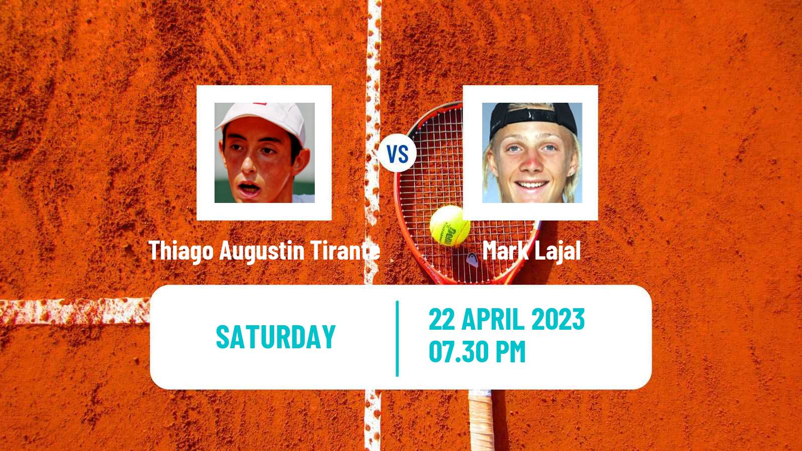 Tennis ATP Challenger Thiago Augustin Tirante - Mark Lajal