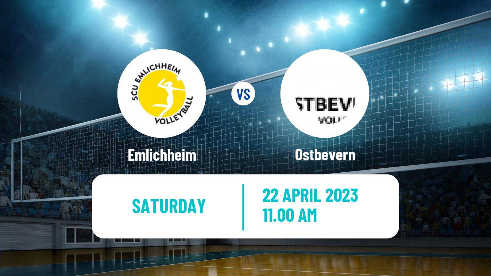 Volleyball German 2 Bundesliga North Volleyball Women Emlichheim - Ostbevern