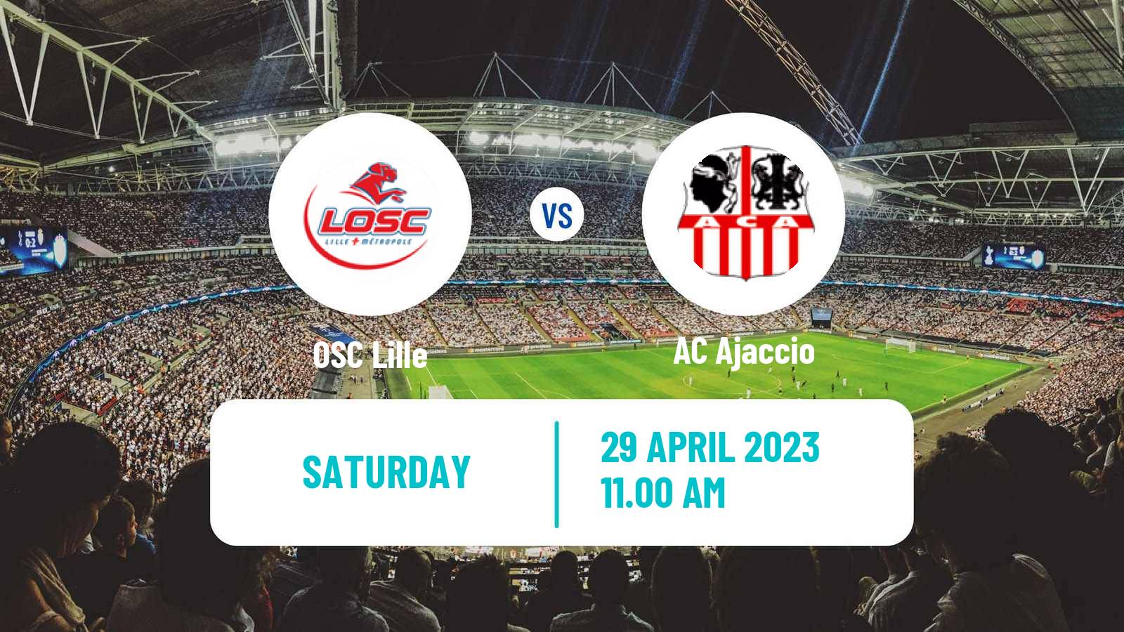 Soccer French Ligue 1 Lille - Ajaccio