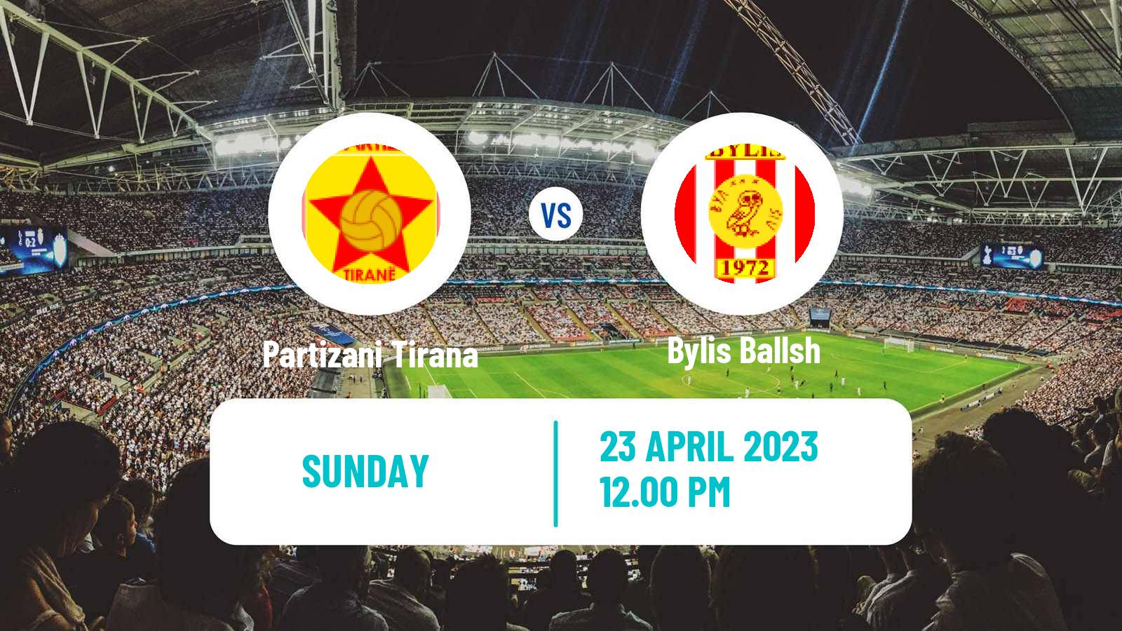 Soccer Albanian Super League Partizani Tirana - Bylis Ballsh