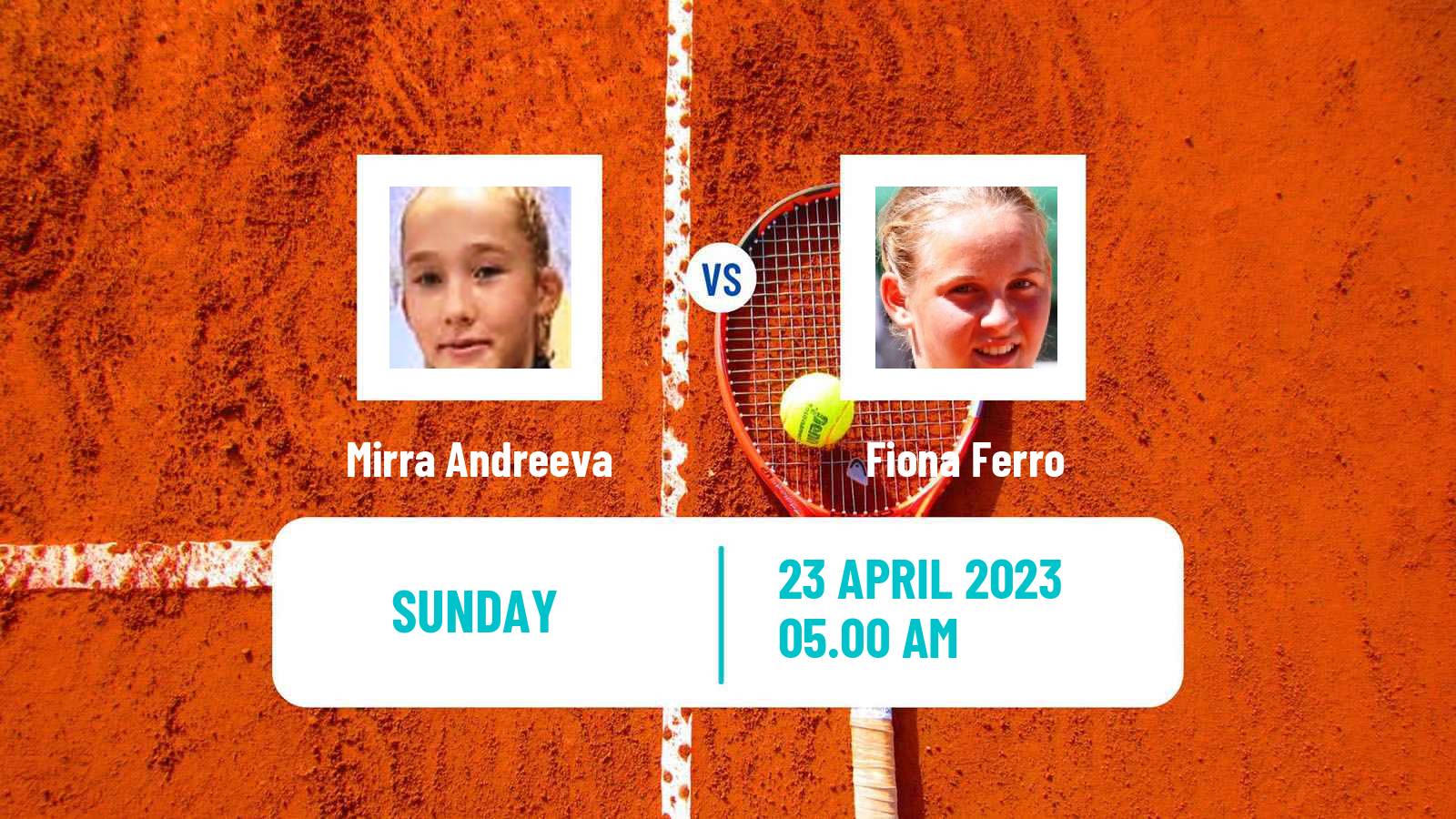 Tennis ITF Tournaments Mirra Andreeva - Fiona Ferro