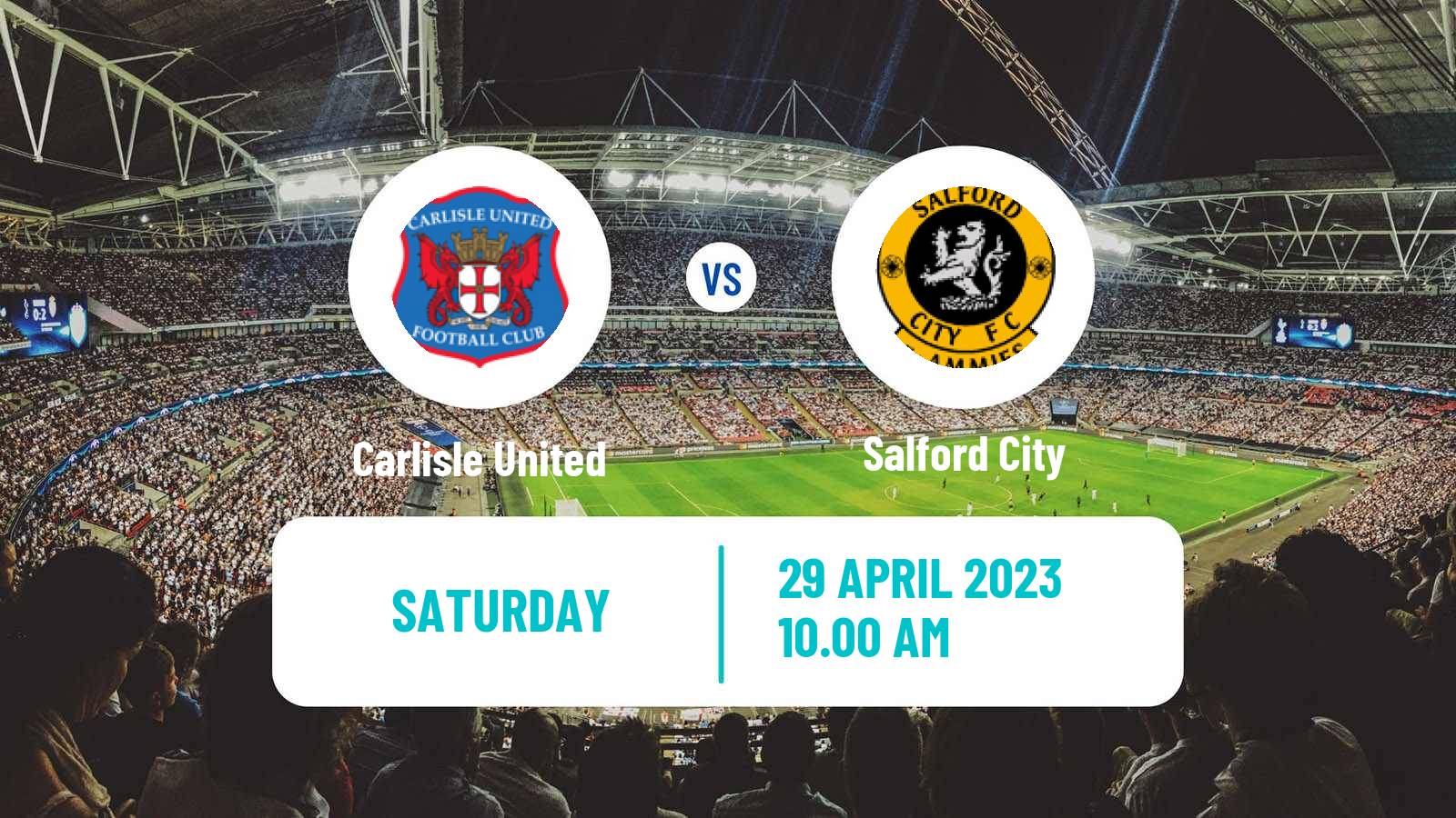 Soccer English League Two Carlisle United - Salford City