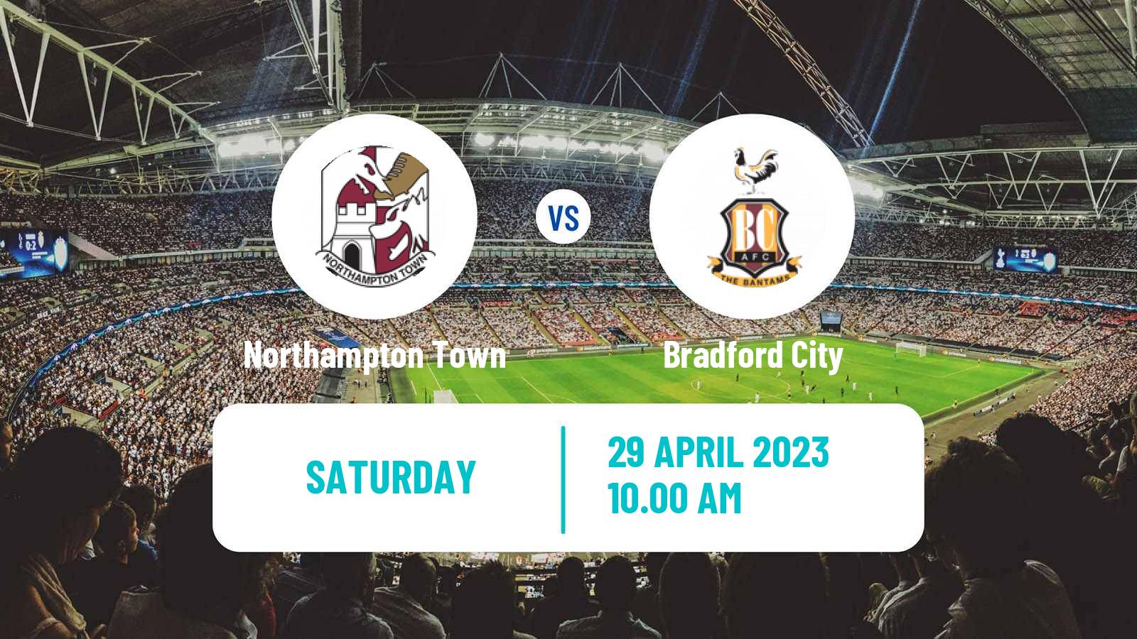 Soccer English League Two Northampton Town - Bradford City