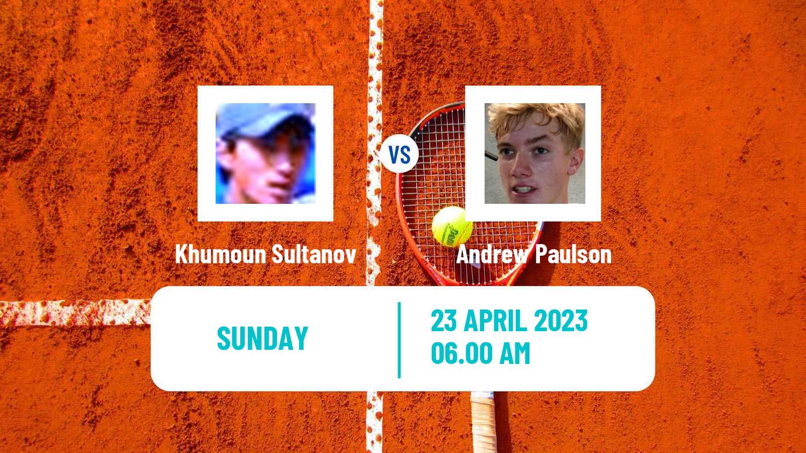 Tennis ATP Challenger Khumoun Sultanov - Andrew Paulson