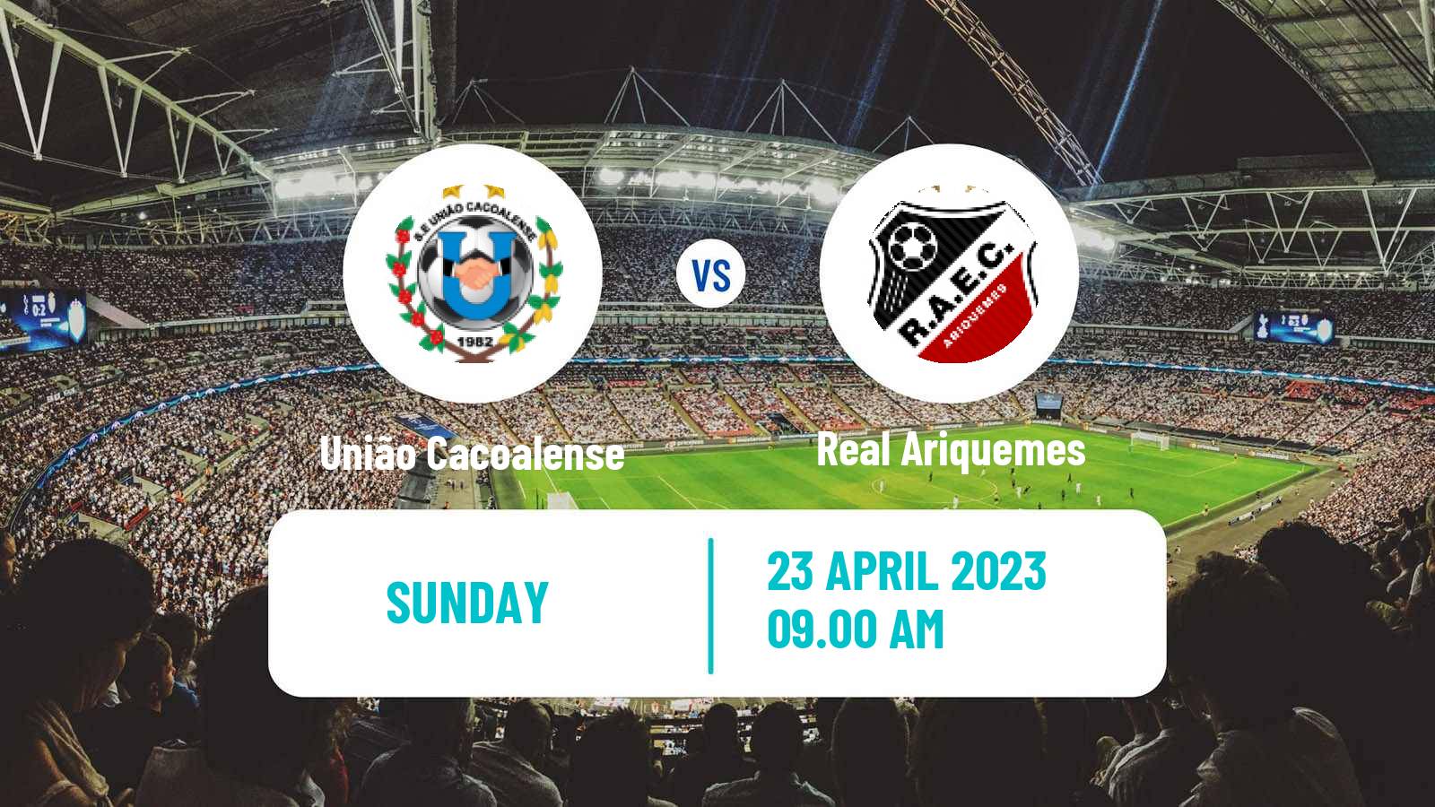 Soccer Brazilian Campeonato Rondoniense União Cacoalense - Real Ariquemes