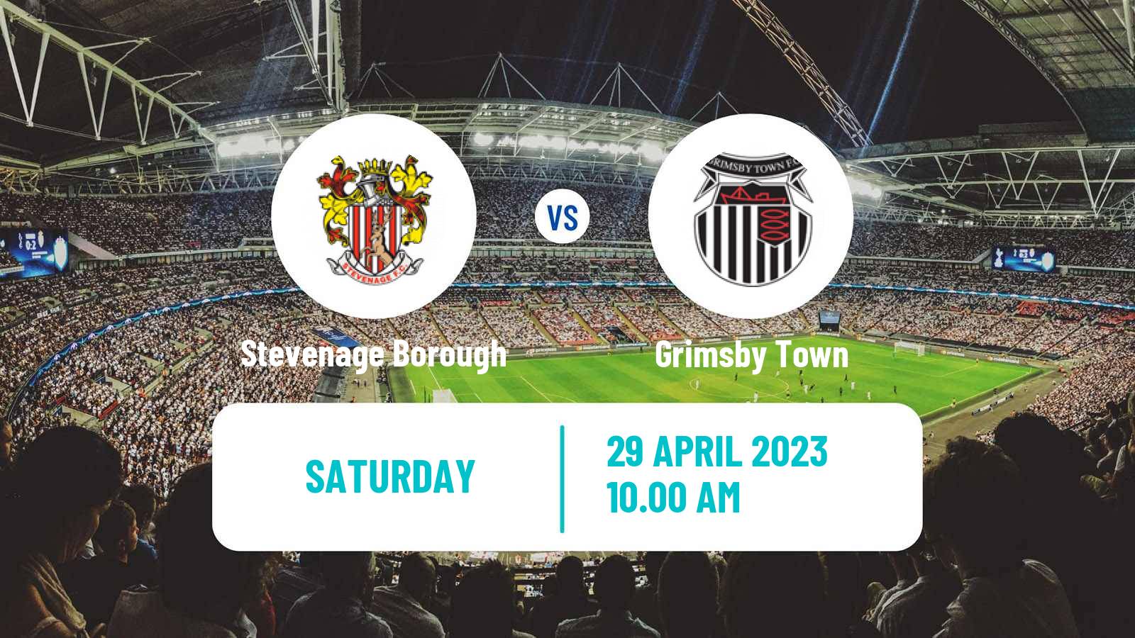Soccer English League Two Stevenage Borough - Grimsby Town