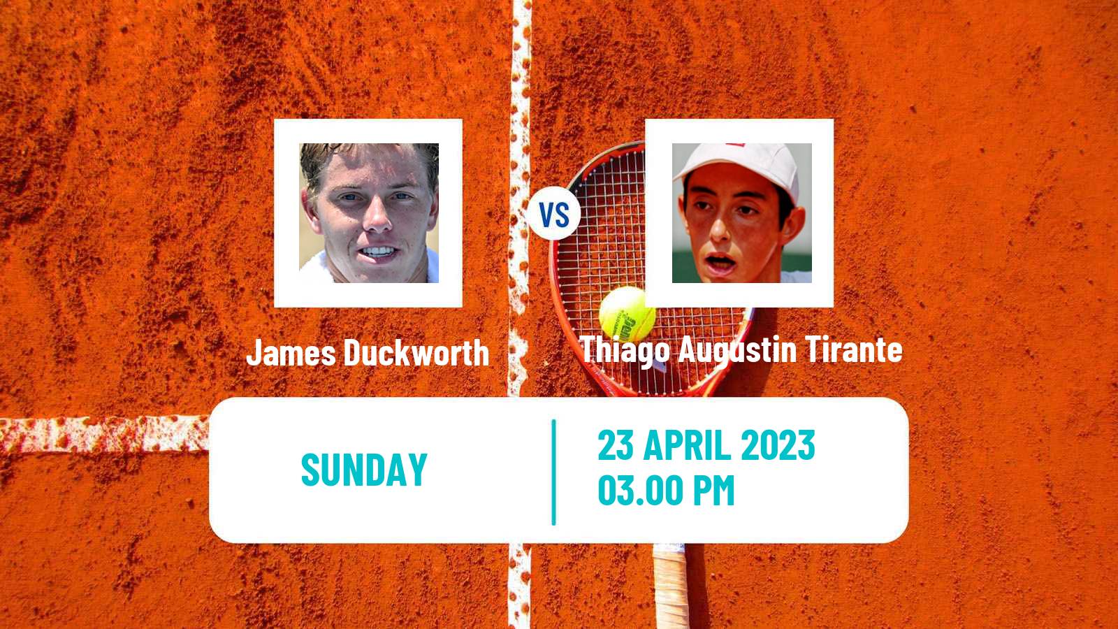 Tennis ATP Challenger James Duckworth - Thiago Augustin Tirante