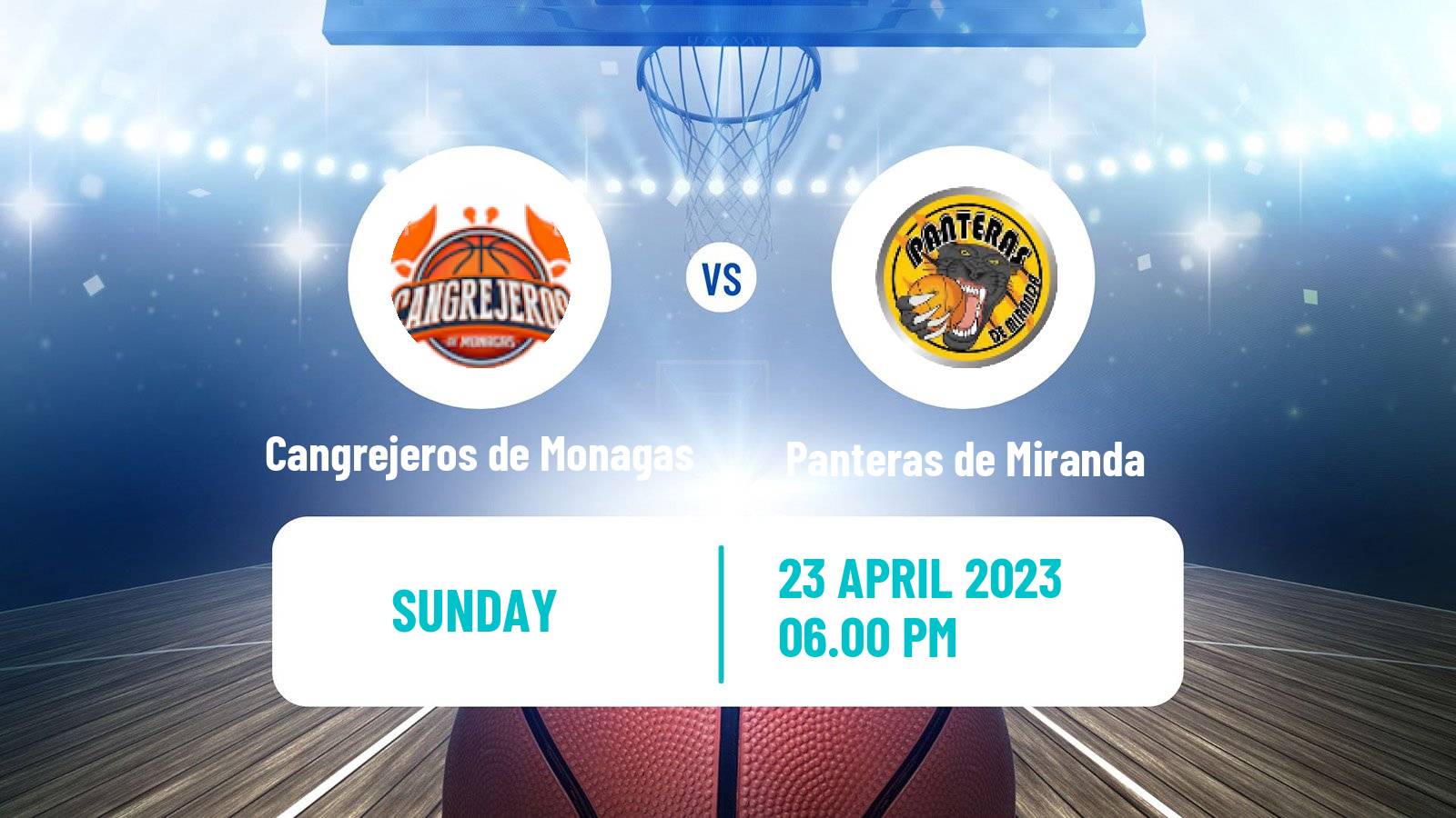 Basketball Venezuelan Superliga Basketball Cangrejeros de Monagas - Panteras de Miranda