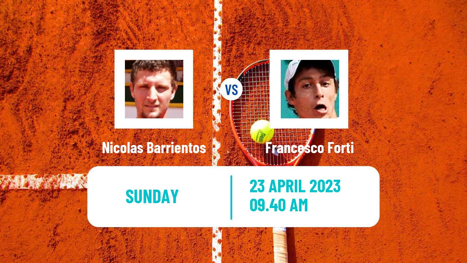 Tennis ATP Challenger Nicolas Barrientos - Francesco Forti