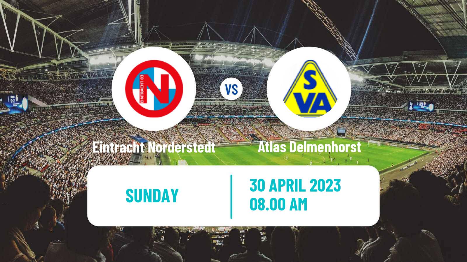 Soccer German Regionalliga North Eintracht Norderstedt - Atlas Delmenhorst