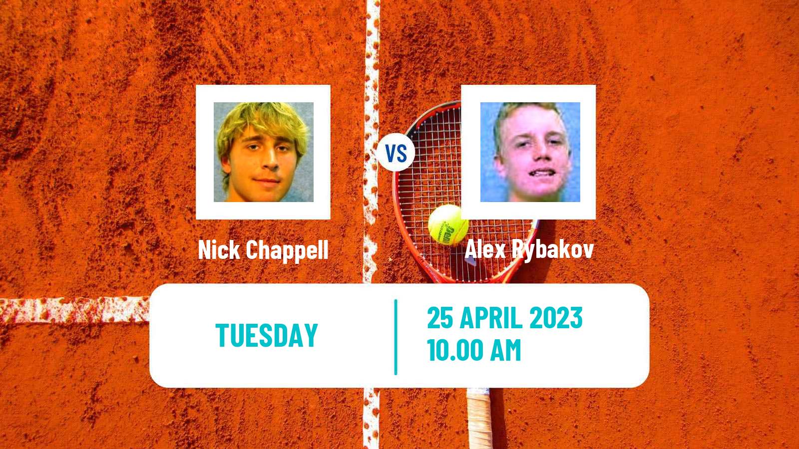 Tennis ATP Challenger Nick Chappell - Alex Rybakov