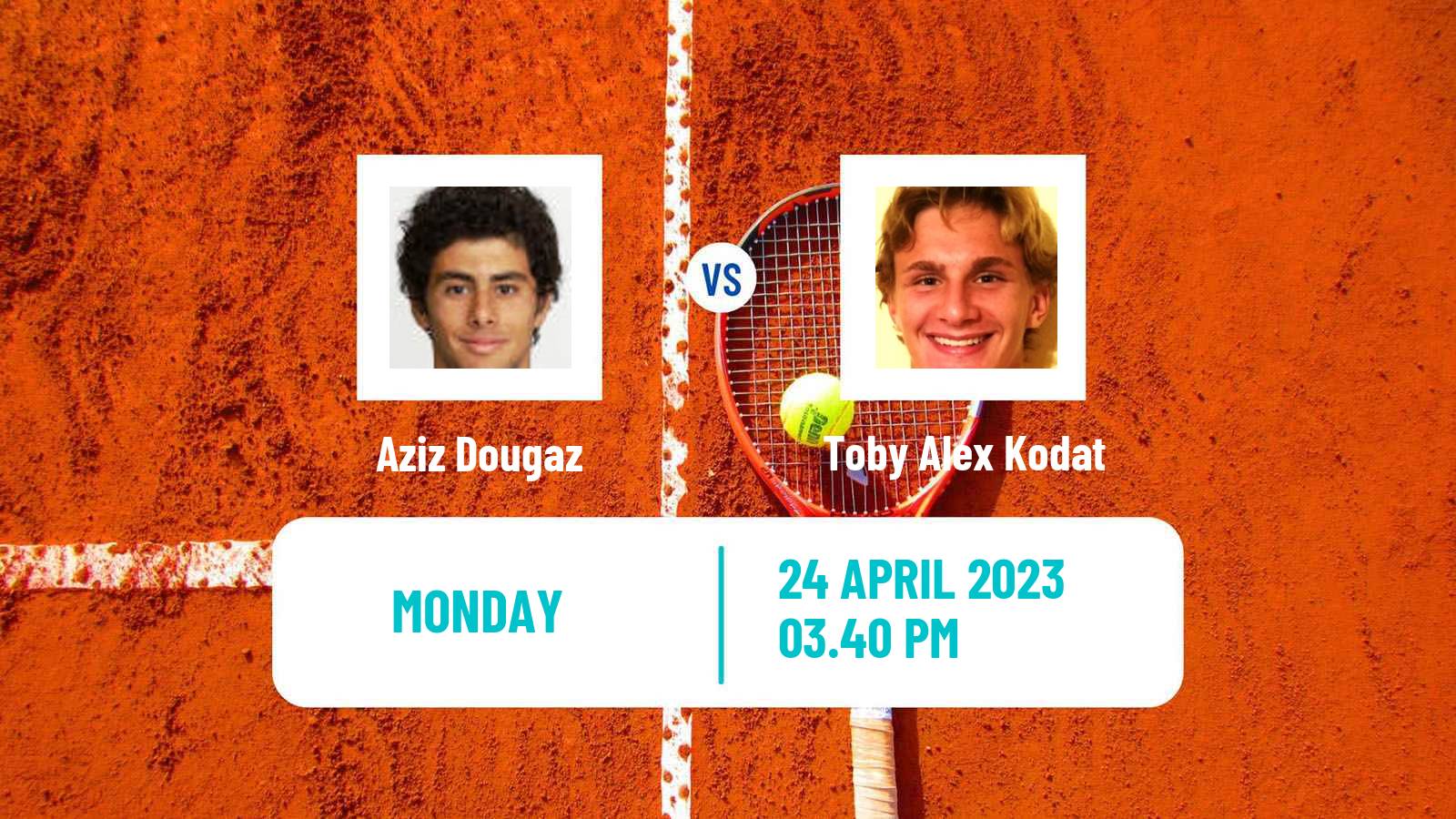 Tennis ATP Challenger Aziz Dougaz - Toby Alex Kodat