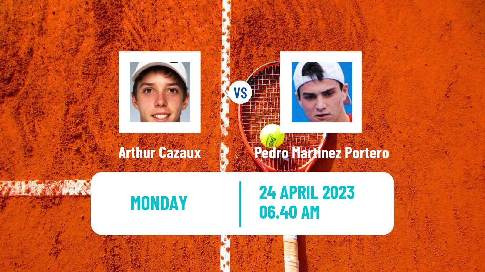 Tennis ATP Madrid Arthur Cazaux - Pedro Martinez Portero