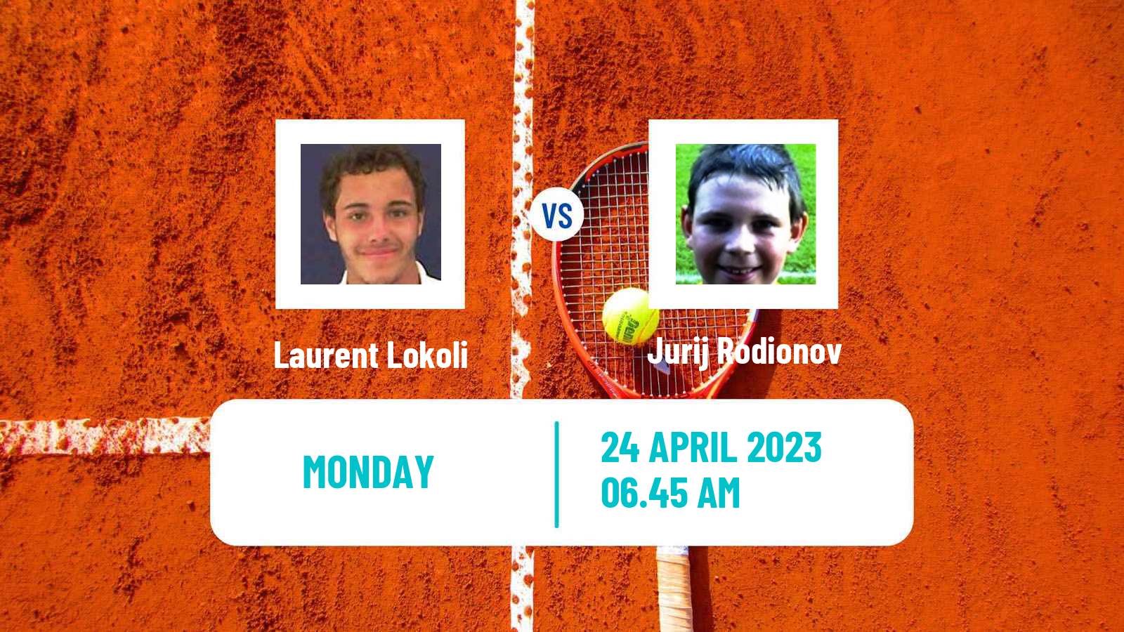 Tennis ATP Madrid Laurent Lokoli - Jurij Rodionov