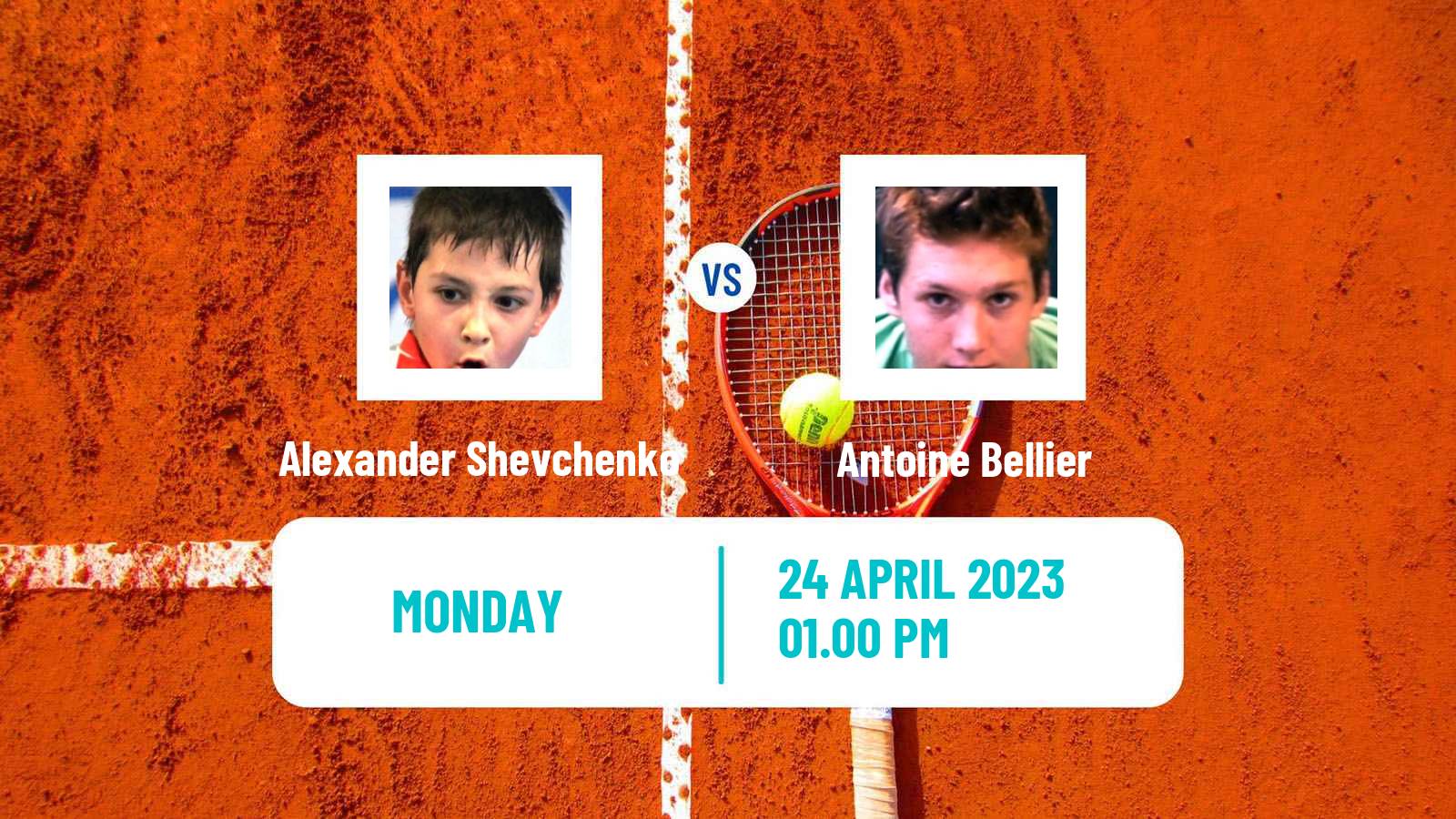Tennis ATP Madrid Alexander Shevchenko - Antoine Bellier