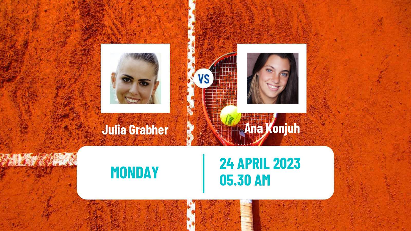 Tennis WTA Madrid Julia Grabher - Ana Konjuh