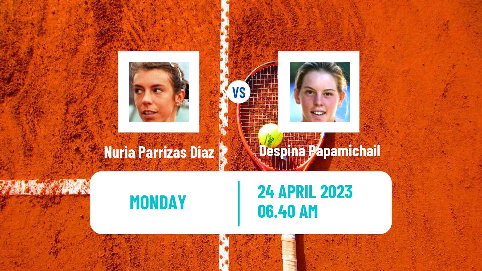 Tennis WTA Madrid Nuria Parrizas Diaz - Despina Papamichail