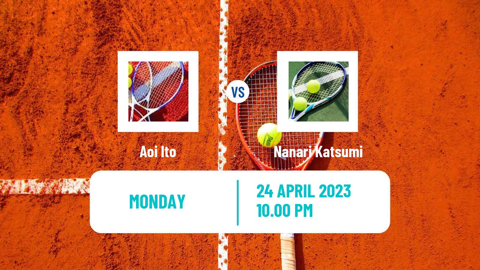 Tennis ITF Tournaments Aoi Ito - Nanari Katsumi