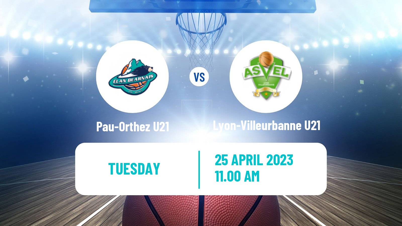 Basketball French Espoirs U21 Basketball Pau-Orthez U21 - Lyon-Villeurbanne U21