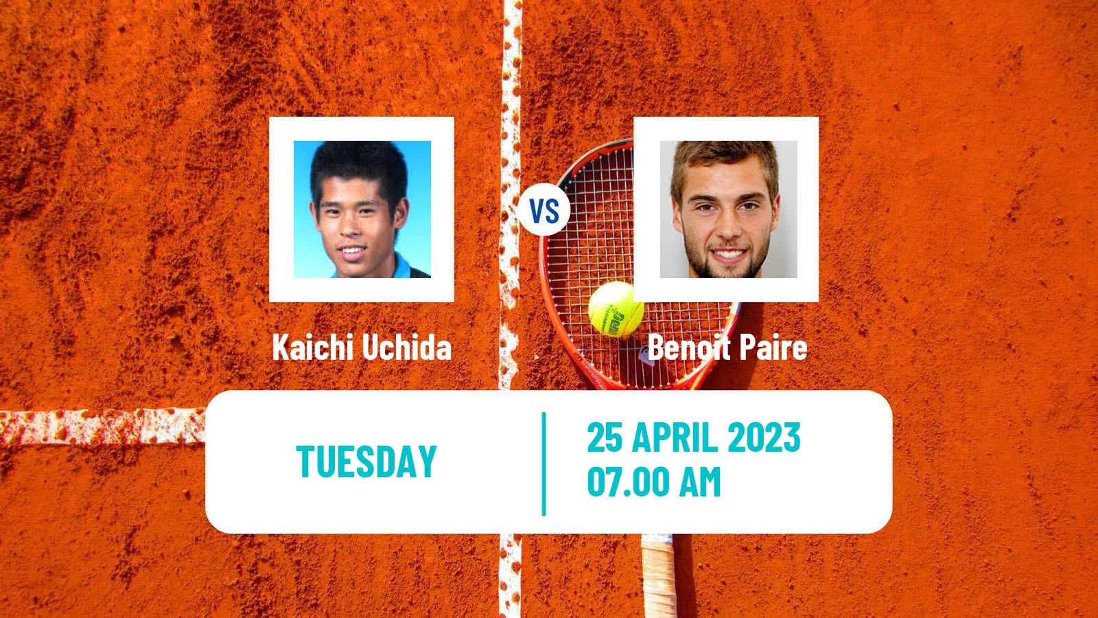 Tennis ATP Madrid Kaichi Uchida - Benoit Paire