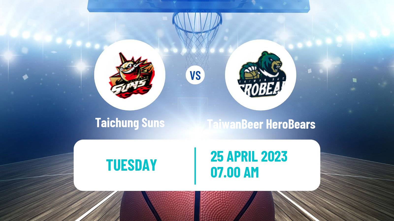 Basketball Taiwan T1 League Basketball Taichung Suns - TaiwanBeer HeroBears