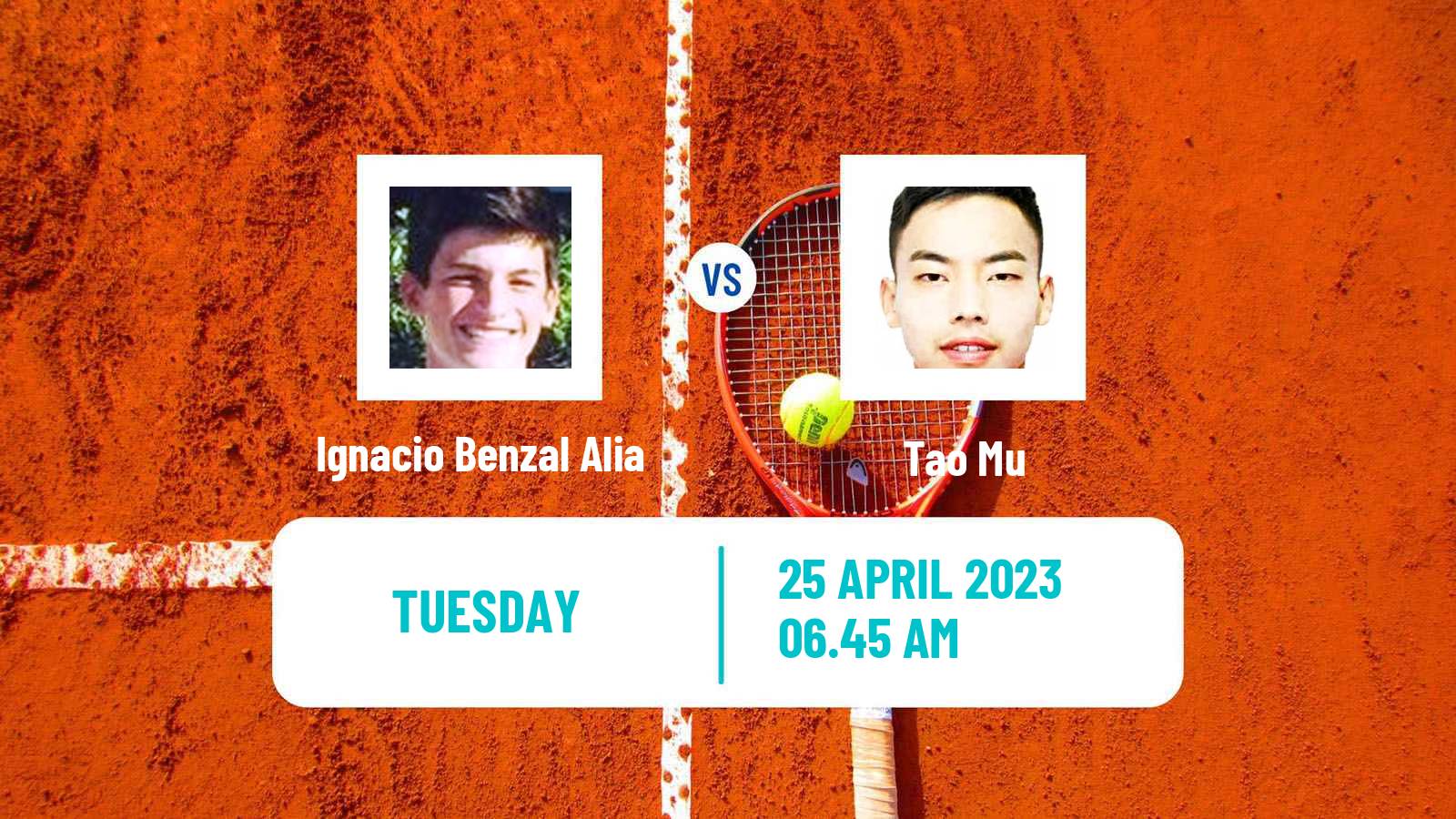 Tennis ITF Tournaments Ignacio Benzal Alia - Tao Mu