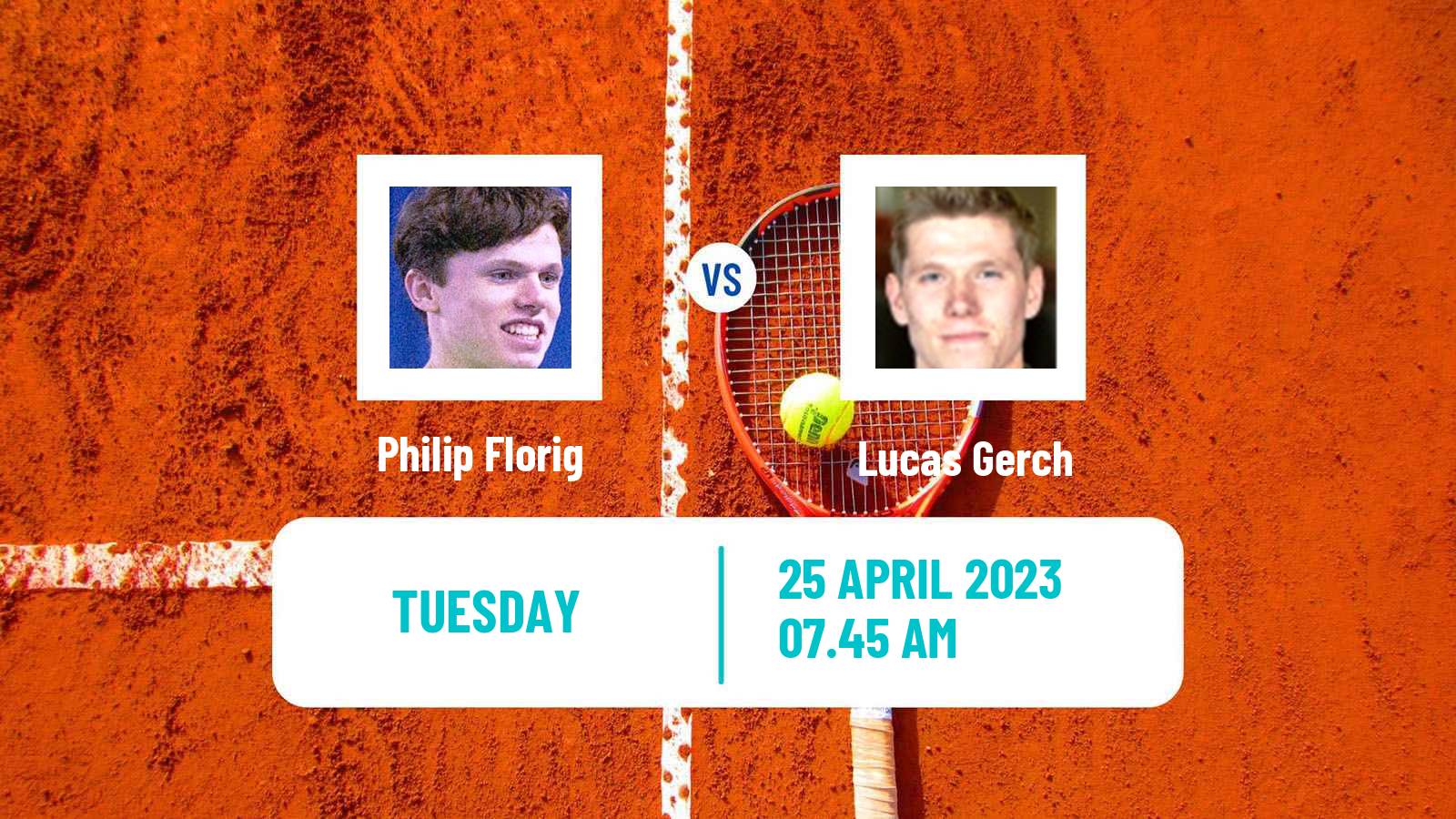 Tennis ITF Tournaments Philip Florig - Lucas Gerch