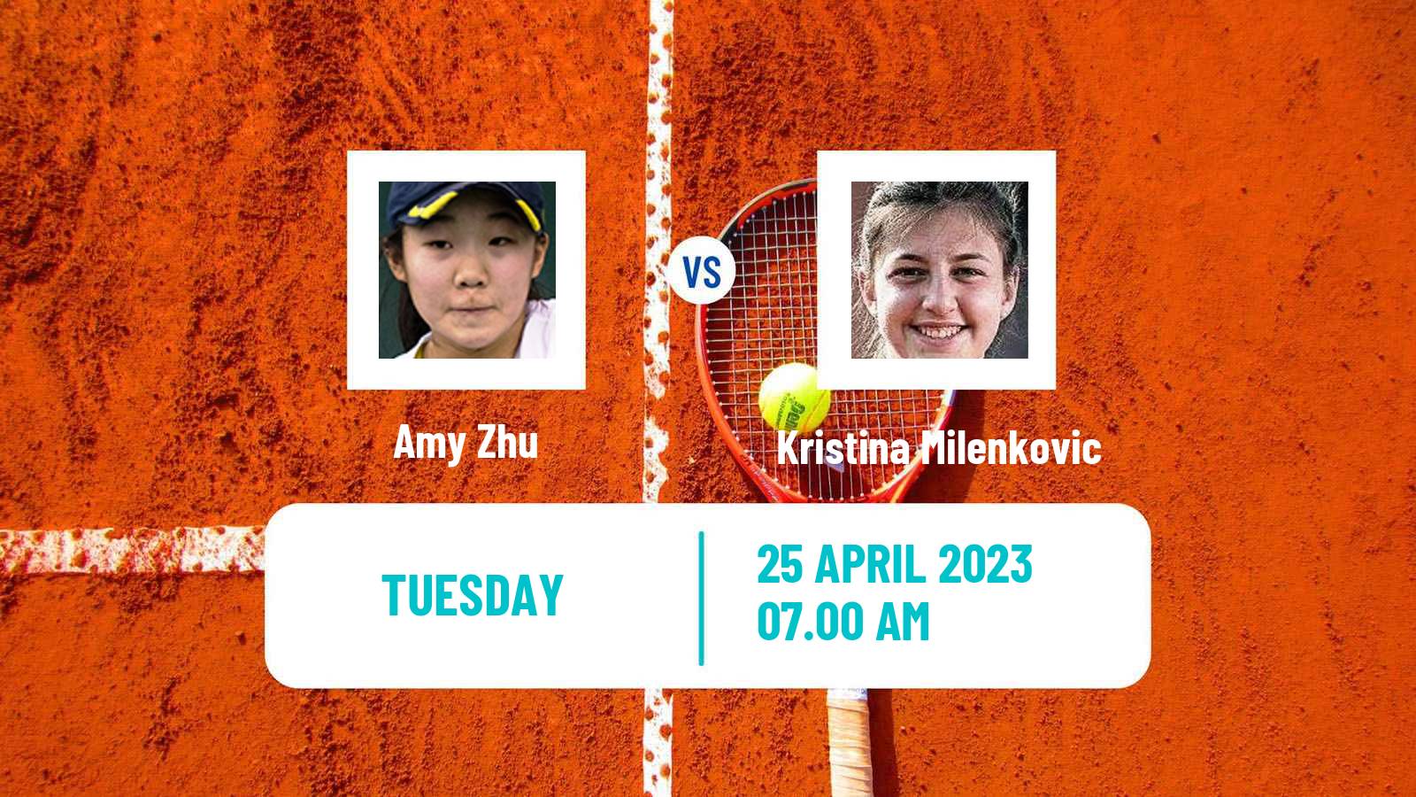 Tennis ITF Tournaments Amy Zhu - Kristina Milenkovic