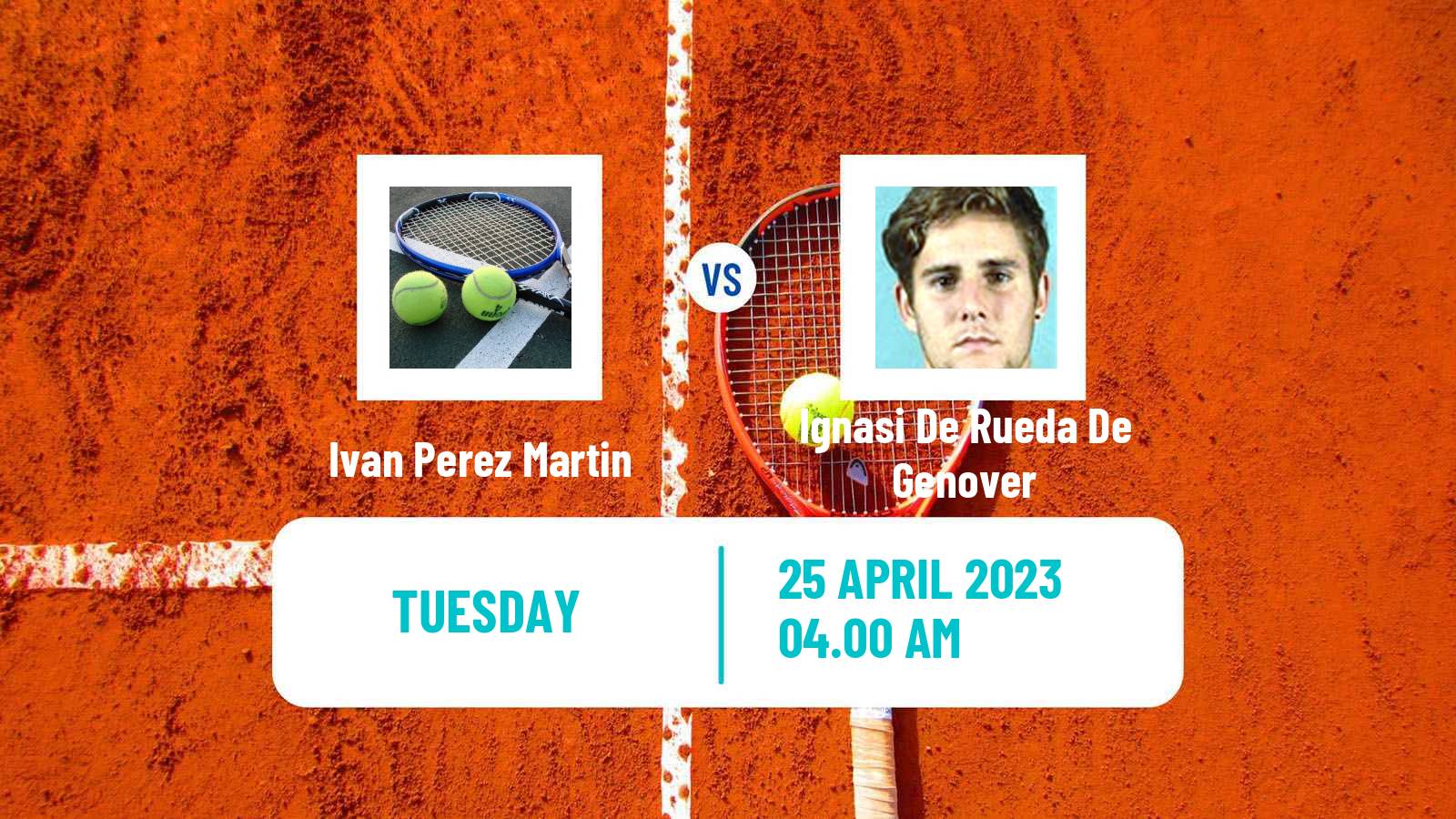 Tennis ITF Tournaments Ivan Perez Martin - Ignasi De Rueda De Genover