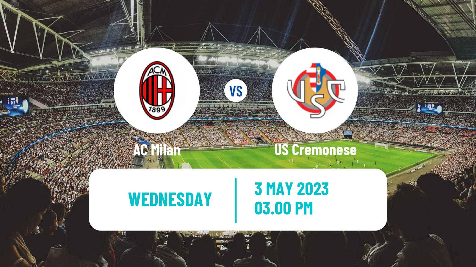 Soccer Italian Serie A Milan - Cremonese