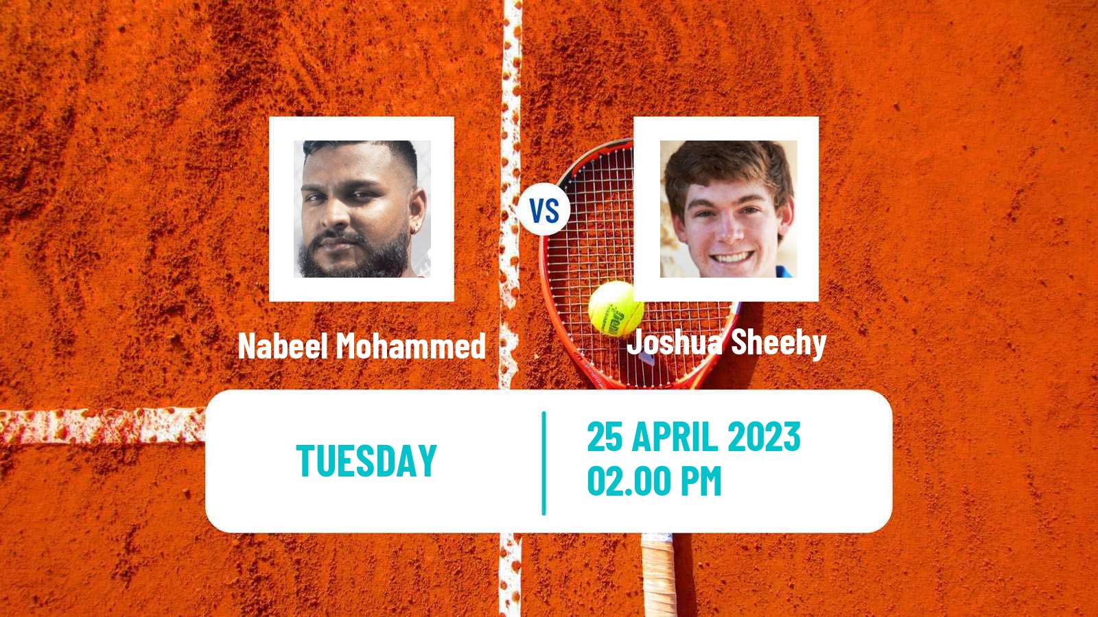 Tennis ITF Tournaments Nabeel Mohammed - Joshua Sheehy