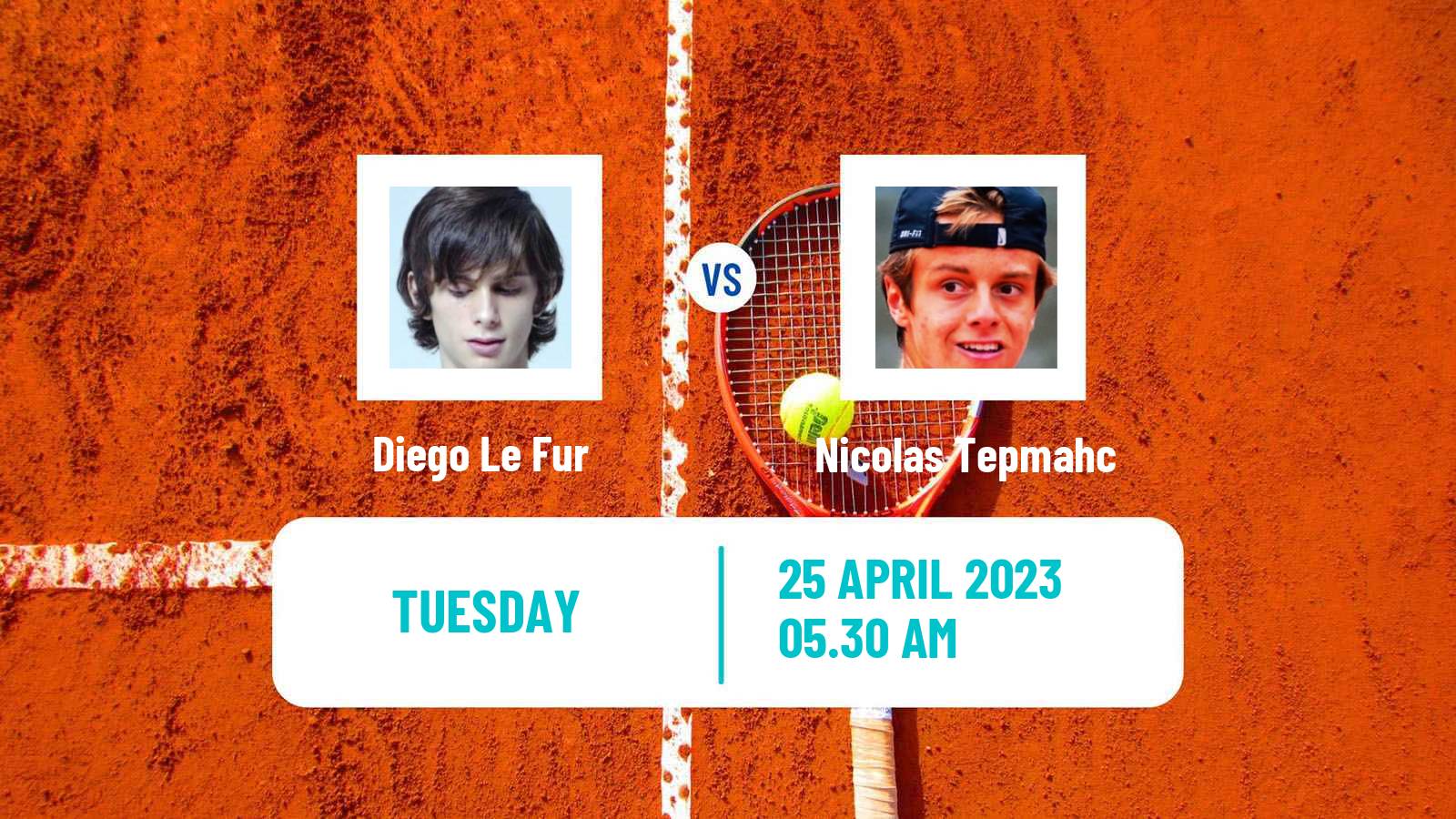 Tennis ITF Tournaments Diego Le Fur - Nicolas Tepmahc