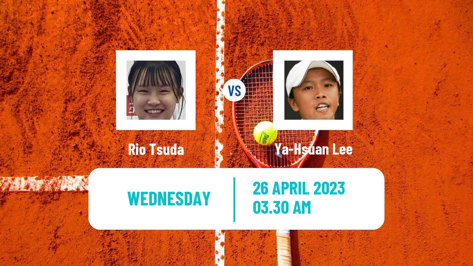 Tennis ITF Tournaments Rio Tsuda - Ya-Hsuan Lee