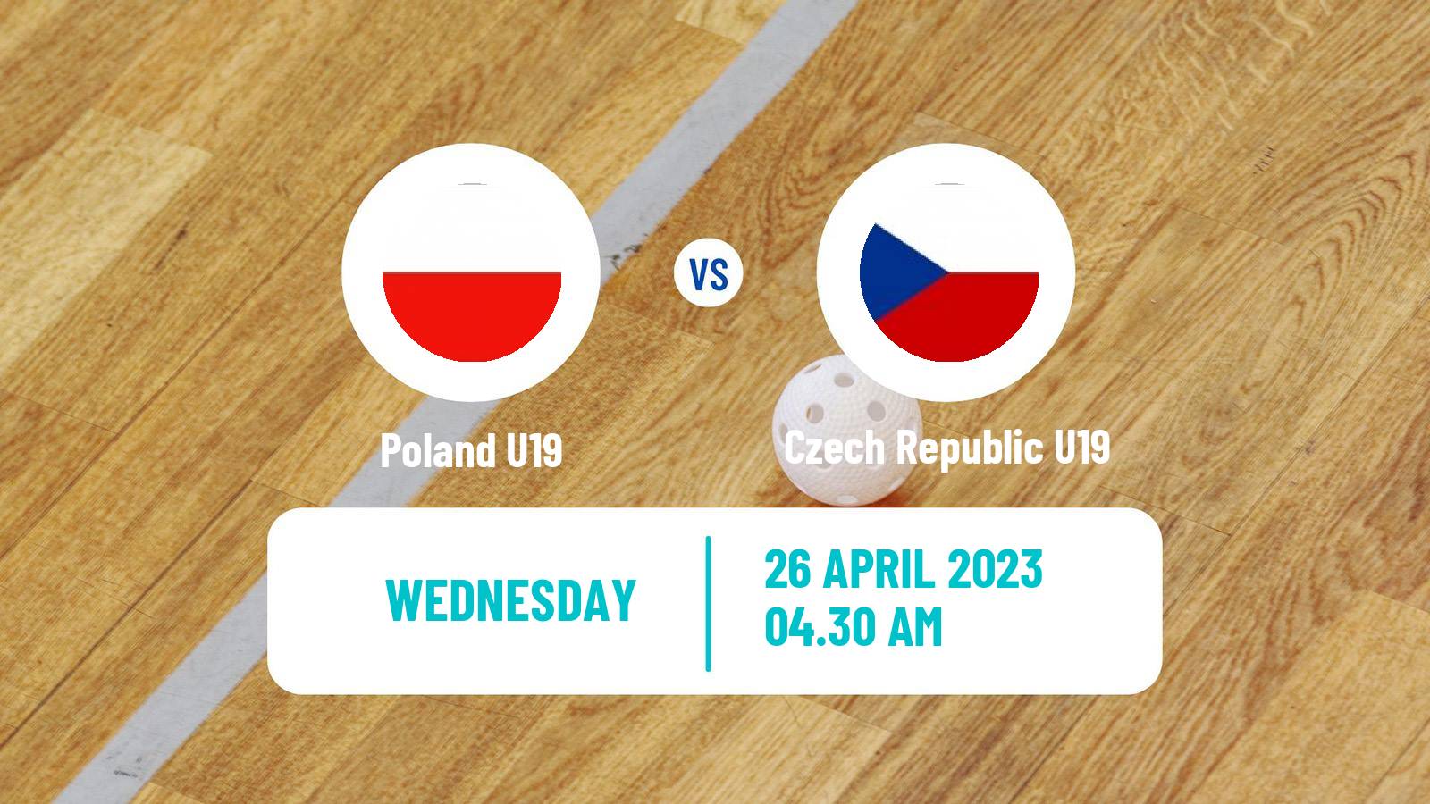 Floorball World Championship Floorball U19 Poland U19 - Czech Republic U19