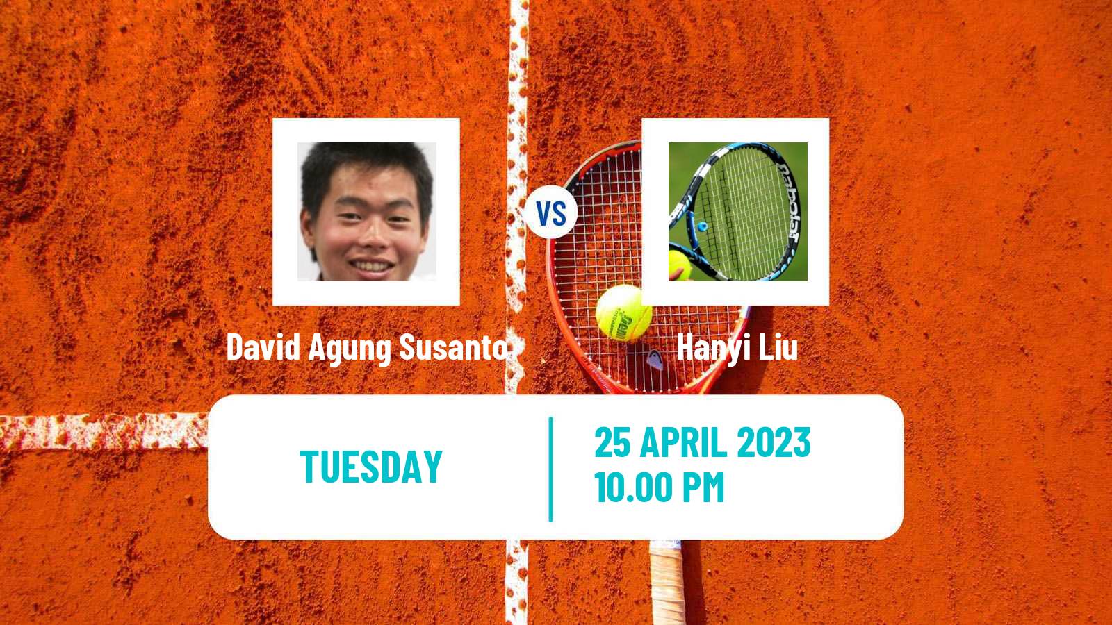 Tennis ITF Tournaments David Agung Susanto - Hanyi Liu