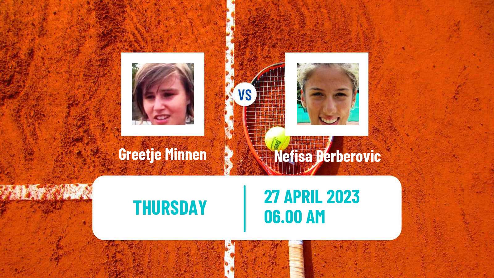 Tennis ITF Tournaments Greetje Minnen - Nefisa Berberovic