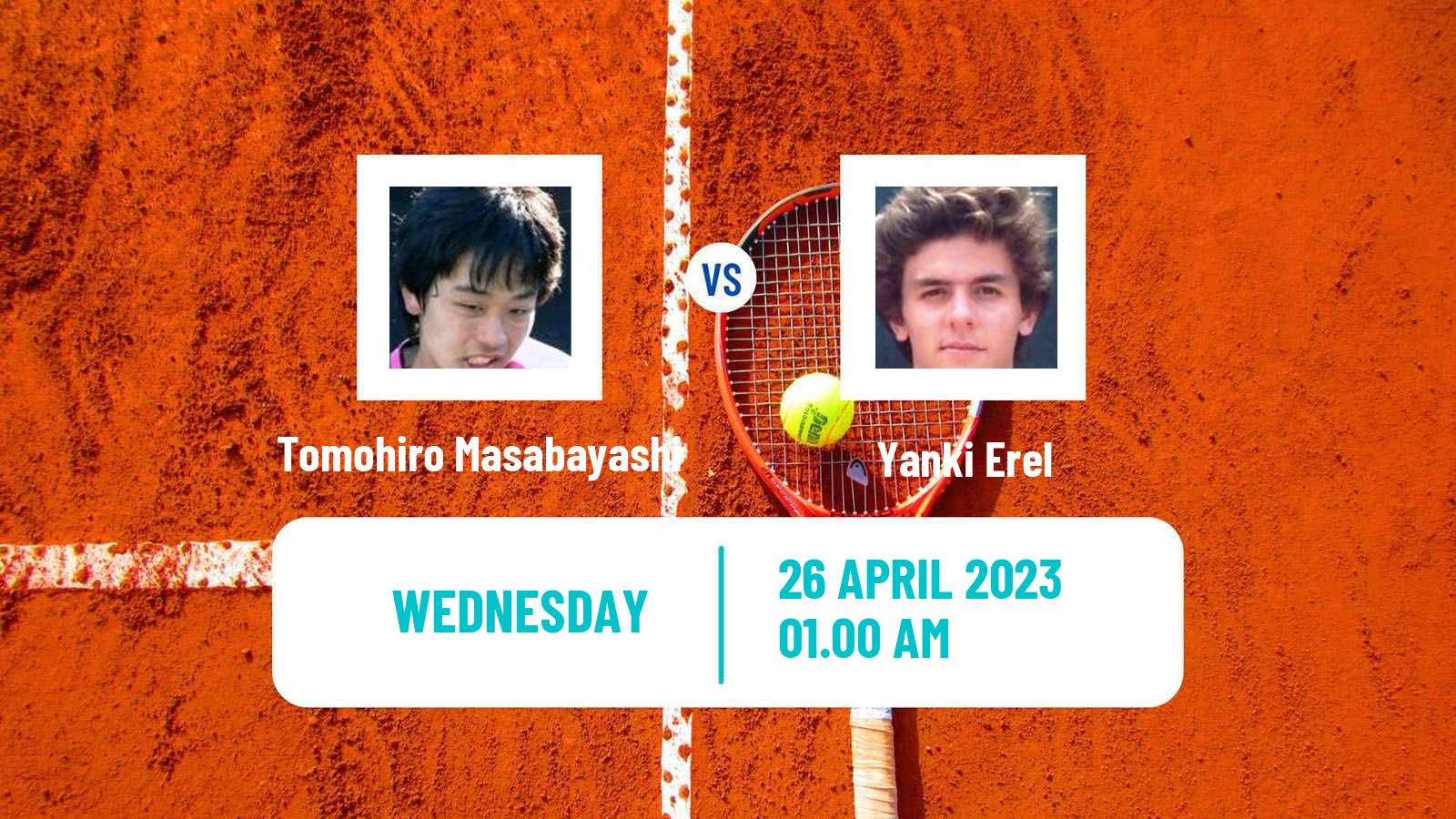 Tennis ITF Tournaments Tomohiro Masabayashi - Yanki Erel