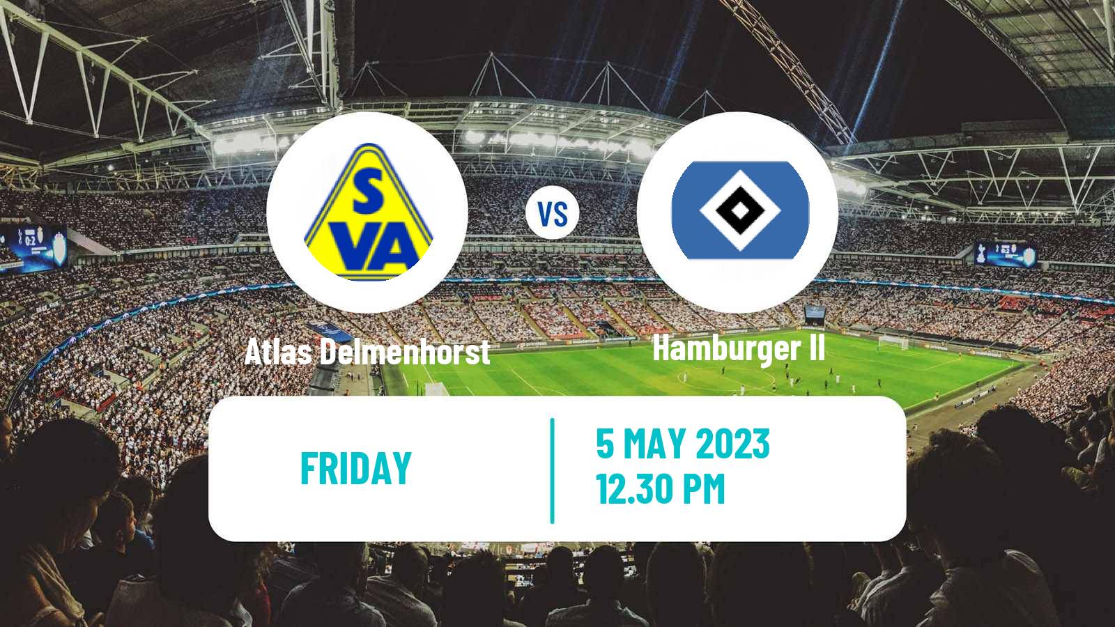 Soccer German Regionalliga North Atlas Delmenhorst - Hamburger II