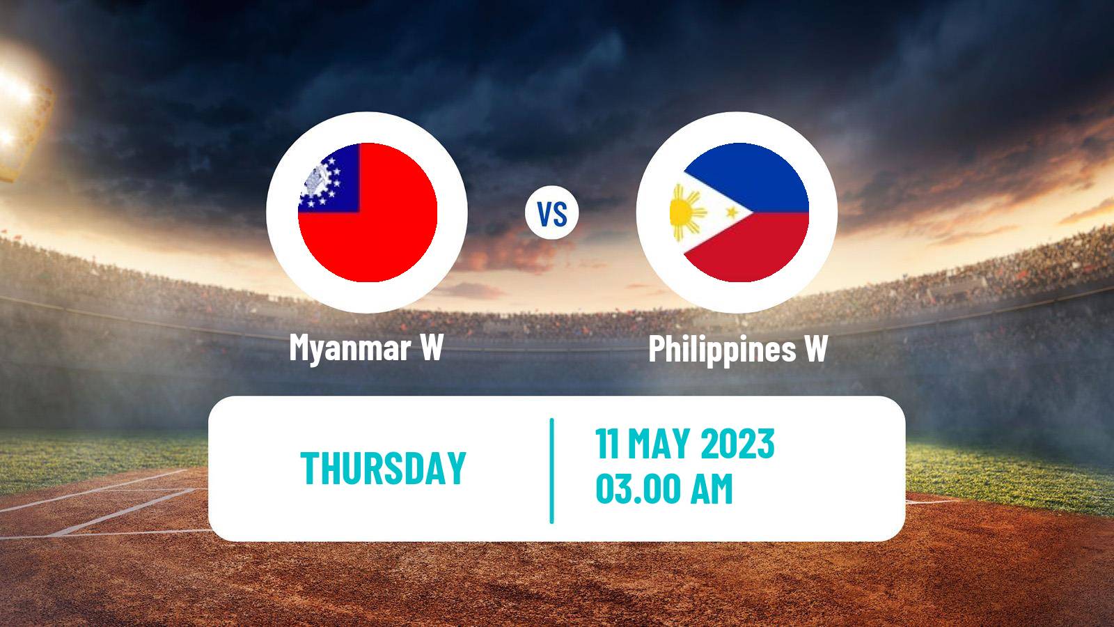 Cricket Southeast Asian Games T20 Women Myanmar W - Philippines W