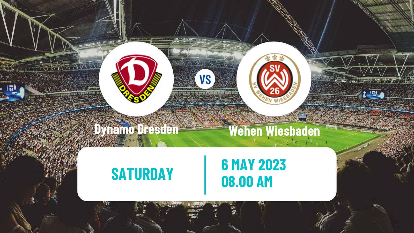 Soccer German 3 Bundesliga Dynamo Dresden - Wehen Wiesbaden