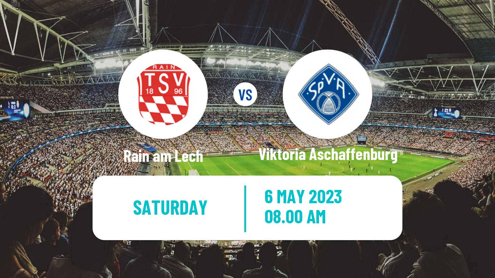 Soccer German Regionalliga Bayern Rain am Lech - Viktoria Aschaffenburg