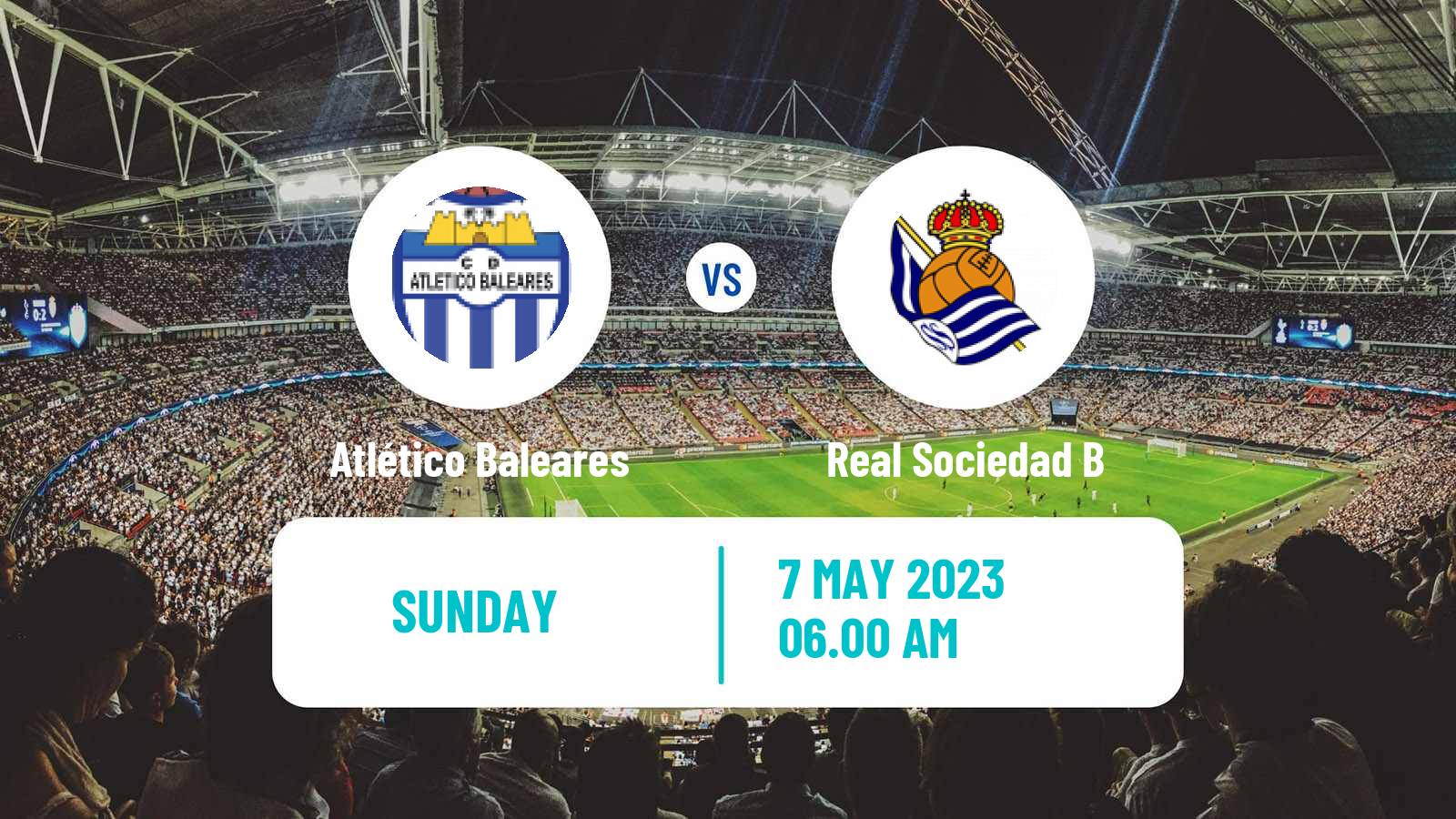 Soccer Spanish Primera RFEF Group 2 Atlético Baleares - Real Sociedad B