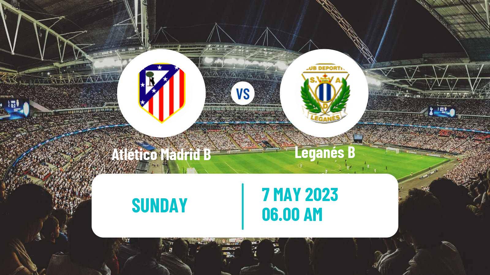 Soccer Spanish Segunda RFEF - Group 5 Atlético Madrid B - Leganés B
