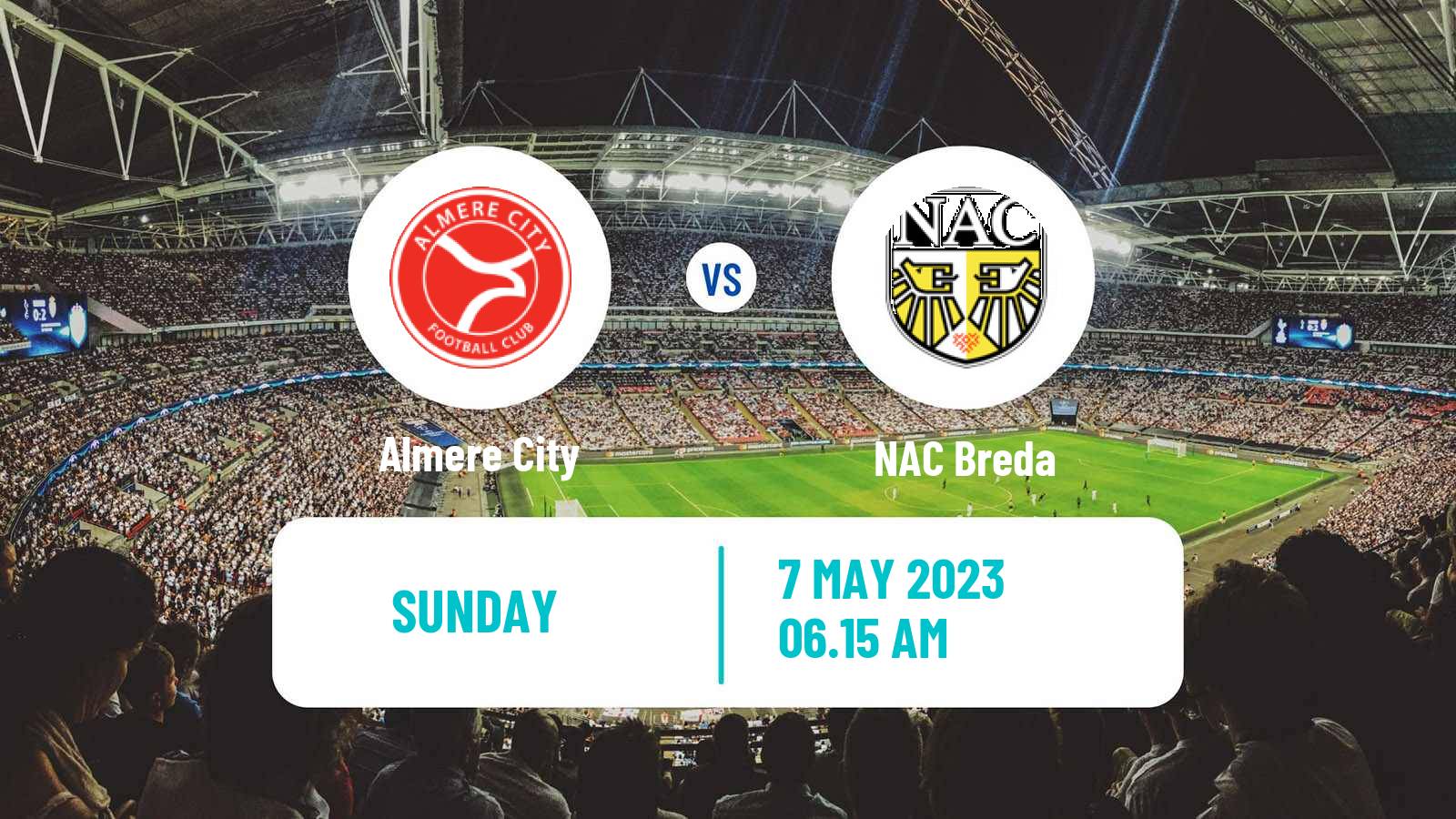 Soccer Dutch Eerste Divisie Almere City - NAC Breda