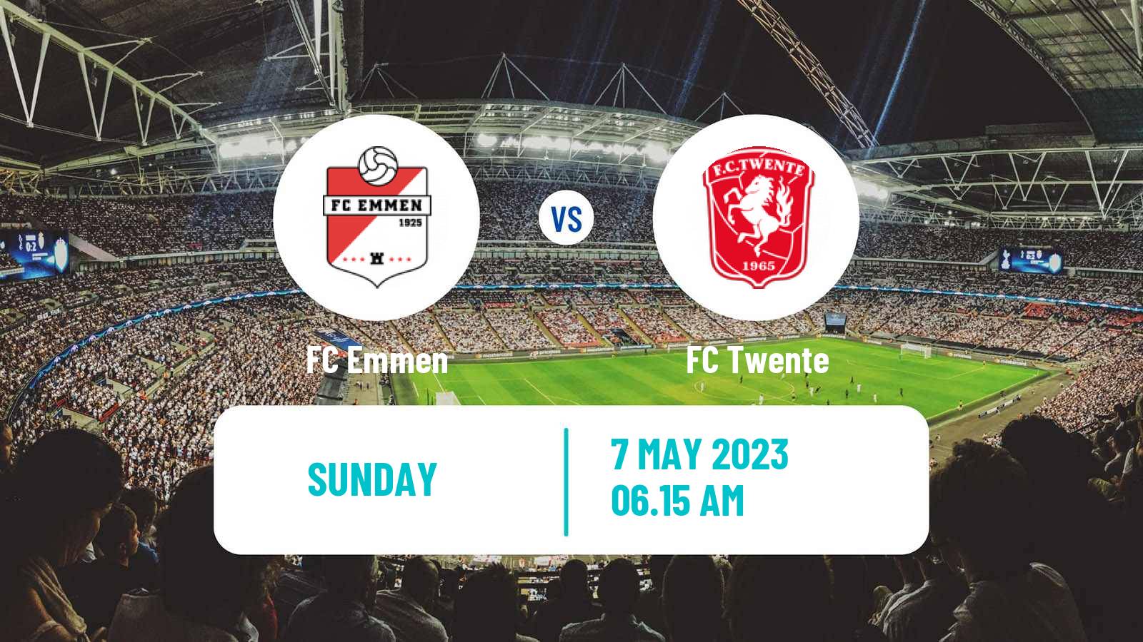 Soccer Dutch Eredivisie Emmen - Twente