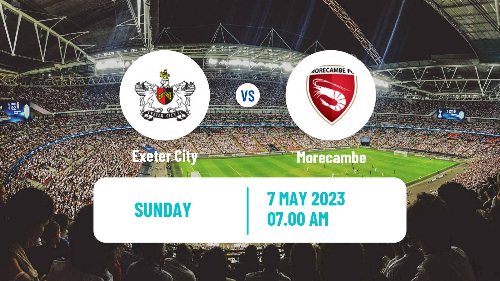 Soccer English League One Exeter City - Morecambe