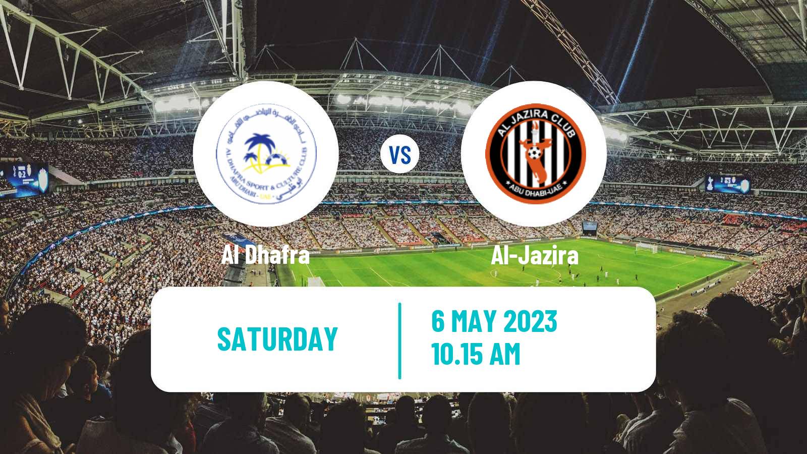 Soccer UAE Football League Al Dhafra - Al-Jazira