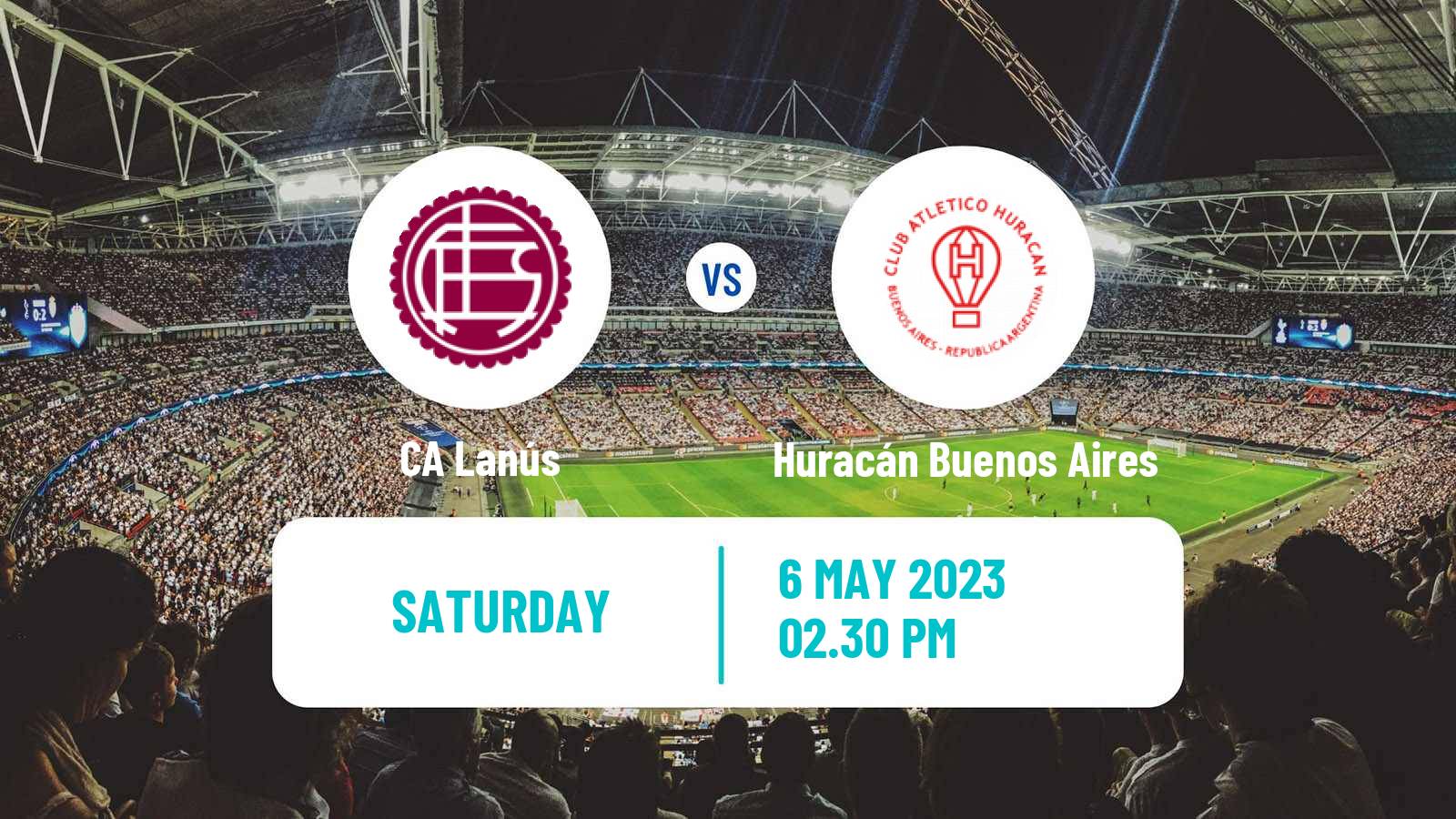 Soccer Argentinian Liga Profesional Lanús - Huracán Buenos Aires