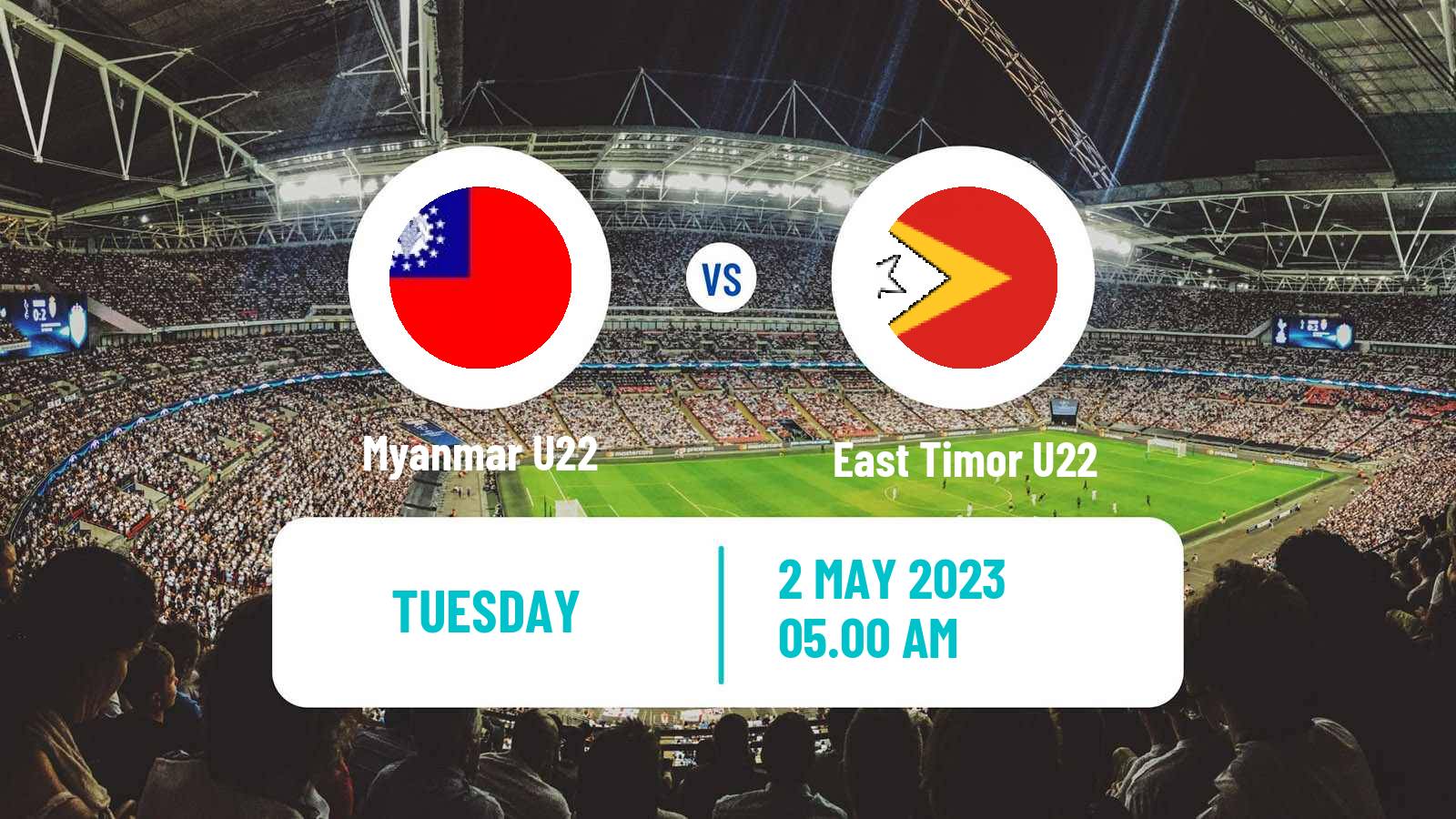 Soccer Southeast Asian Games Myanmar U22 - East Timor U22