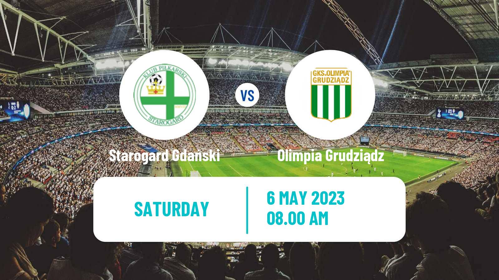 Soccer Polish Division 3 - Group II Starogard Gdański - Olimpia Grudziądz